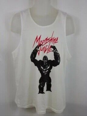 Bruno Mars Moonshine Jungle Tank Top Muscle White Shirt Sleeveless Mens Large